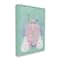 Stupell Industries Vintage Pastel Holiday Reindeer Canvas Wall Art
